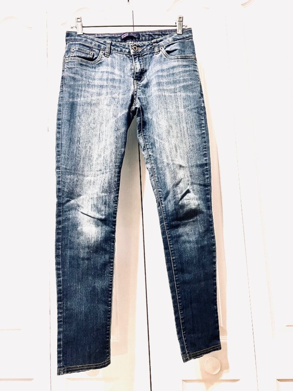 Levi's Denim Leggings-Girls Size 16 Stretch Blue Distressed Jeans/Denim-Comfy